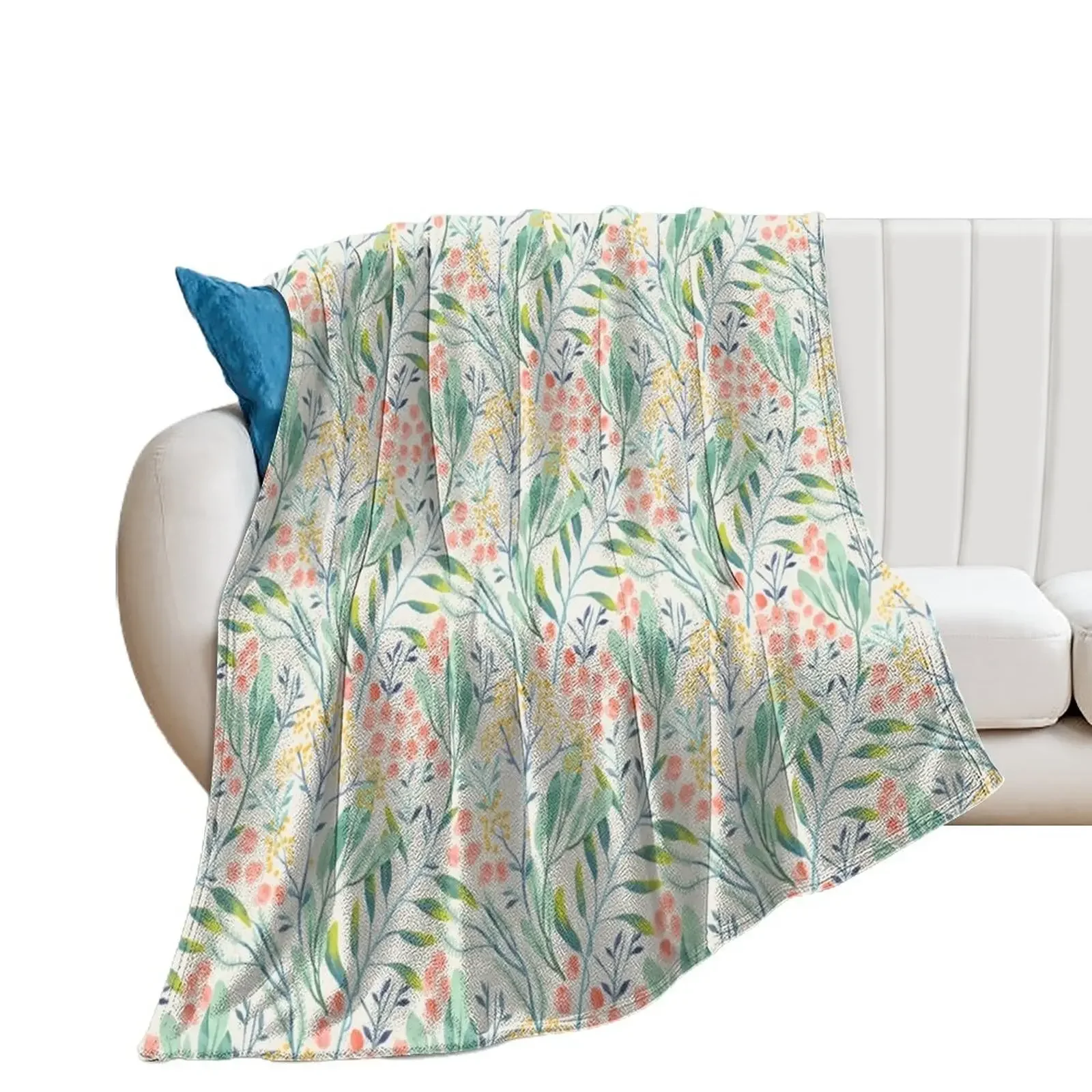 

Botanical Garden Throw Blanket blankets and throws For Decorative Sofa Bed linens Blankets