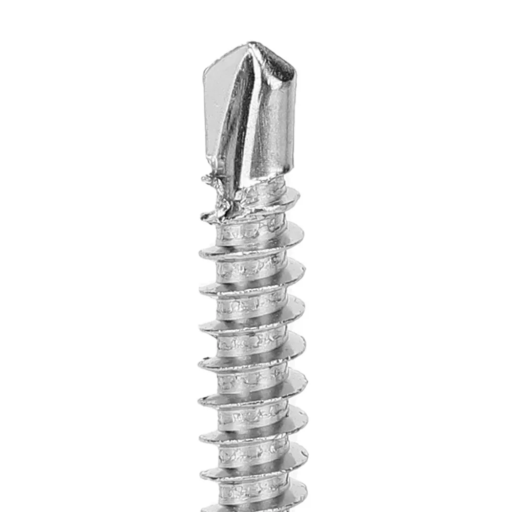 25PCS Ideal Phillips Drive Self Tapping Screws Fully Threaded Quick Sheet Metal Screws Tek Screw For Plastic