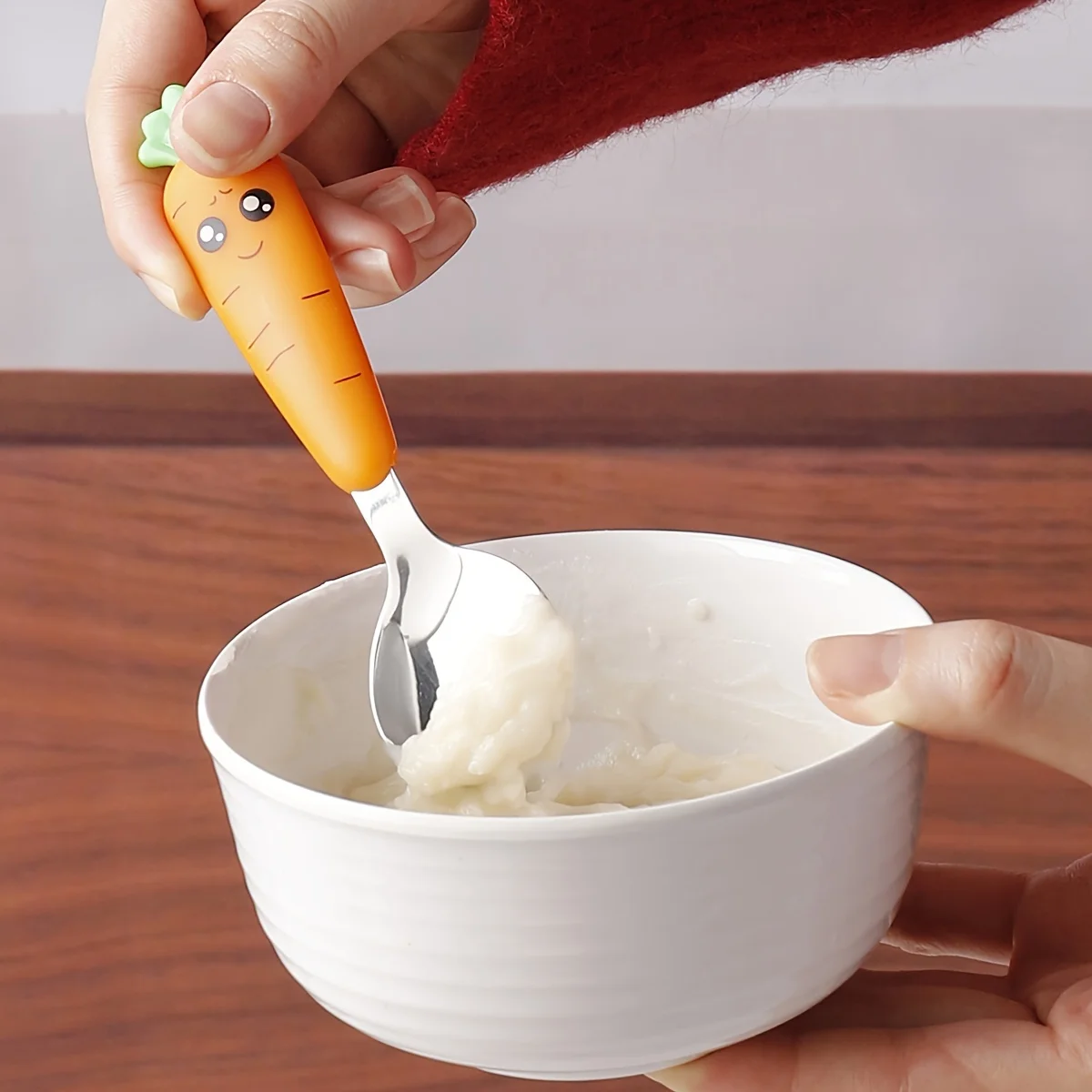1 Stück, Karottenutensilien, Gabellöffel mit niedlicher Funktion