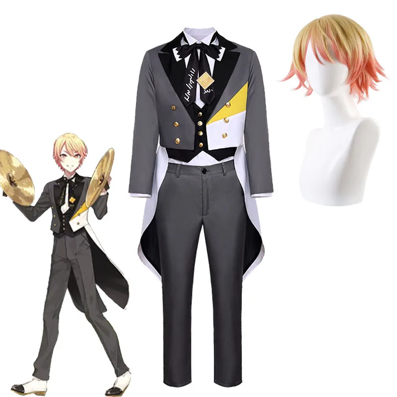 

Project Sekai Symphony 2024 Tenma Tsukasa Cosplay Tailcoat PRSK Wonderlands×Showtime Colorful Stage! Costumes Tsukasa's Wigs