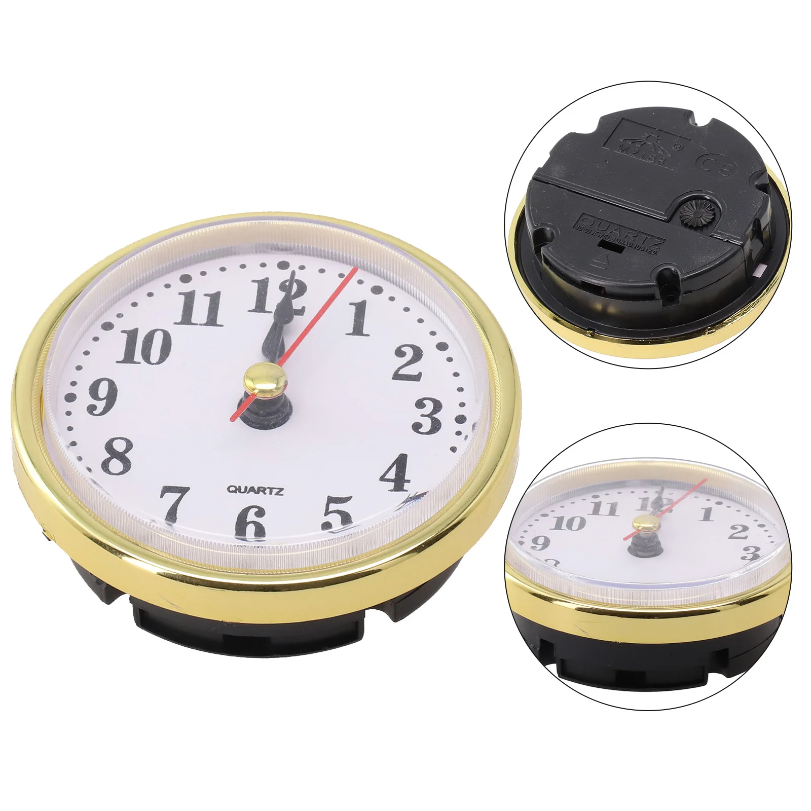 65MM Quartz Clock Movement Replacement  Recessed Clockheads DIY Round Clocks Head Insert Clock Parts Accessories