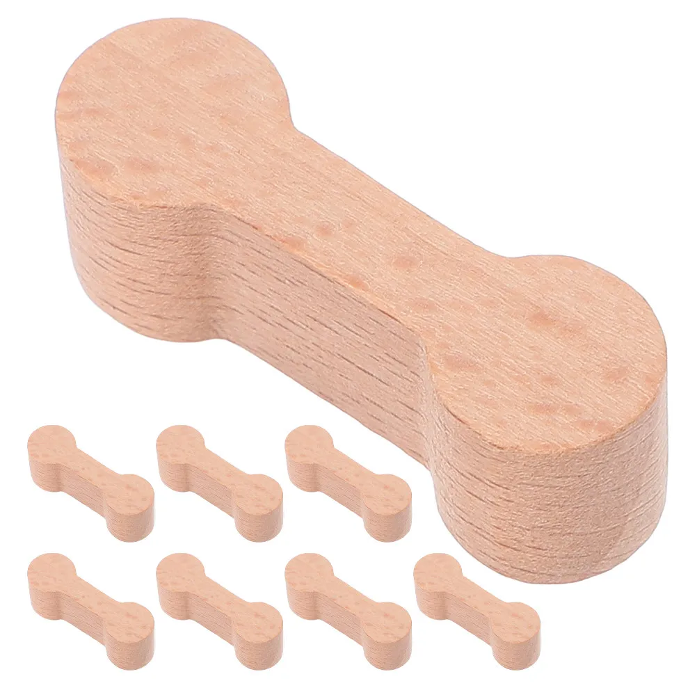 

8Pcs Wooden Train Track Connector Set for Kids Enhance Hands-on Skills Creativity Imagination DIY Railway Layout Building