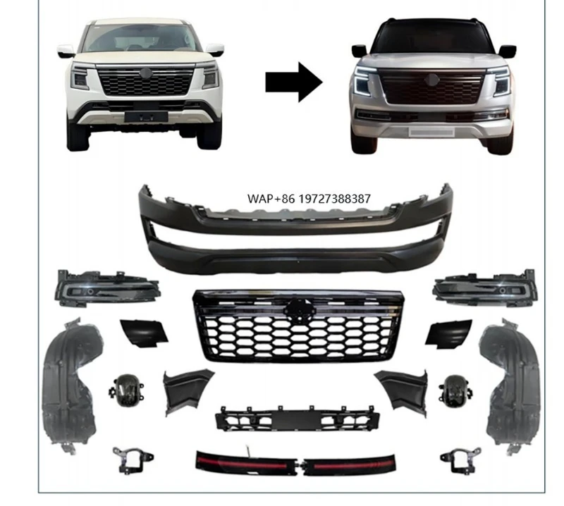 

New Facelift Front/Rear Bumper for PATROL 2025 Y63 Low Spec to High Spec Upgrade Body Kit