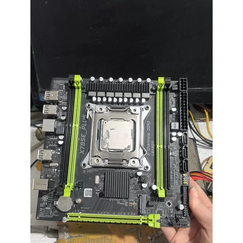x79-lga2011-マザーボードコンボ用-e5-2630-cpu-4-ddr3-スロット-マイクロ-atx-i-o-シールドなし-使用済み