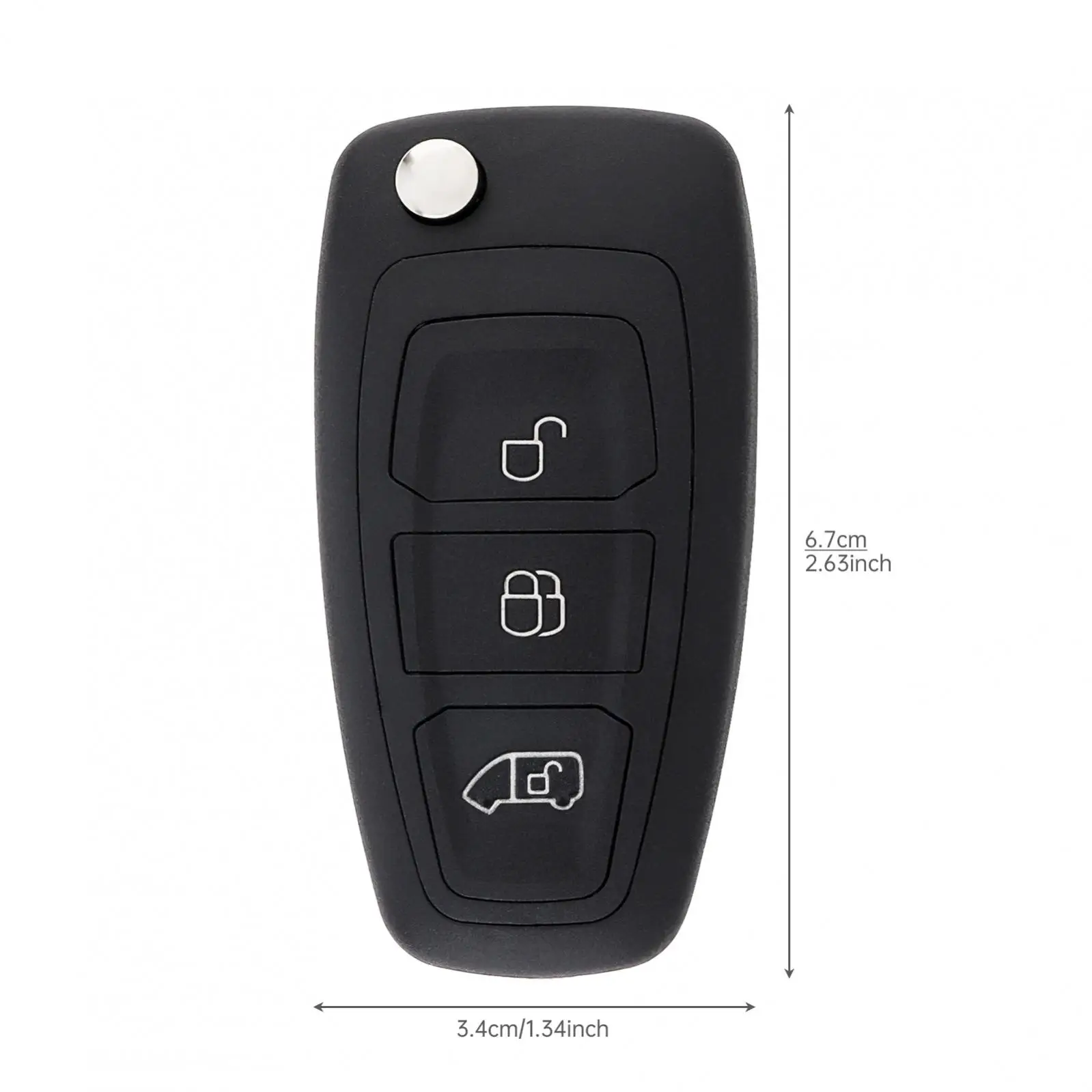 433MHz Folding Keyless Smart Remote Car Key Fob Fit for 63 Chip  BK2T-15K601-AA/ AB/ AC with 63 Chip  BK2T-15K601-AA/ AB/ AC