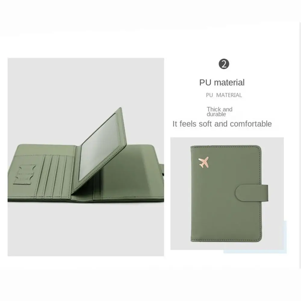 Certificate Storage Bag Marble Grain Ticket Holder PU Card Case Passport Protective Cover Travel Accessories Passport Holder