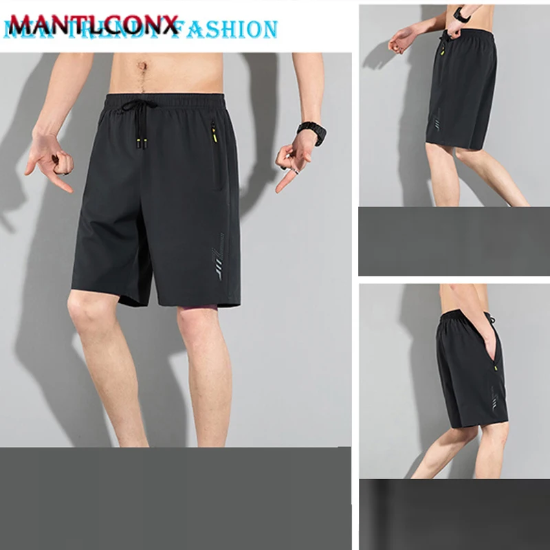 Summer New Fashion Men\'s Shorts Quick Dry Sports Shorts Men Casual Breathable Running Jogging Short Pants for Men Bottom M-4XL