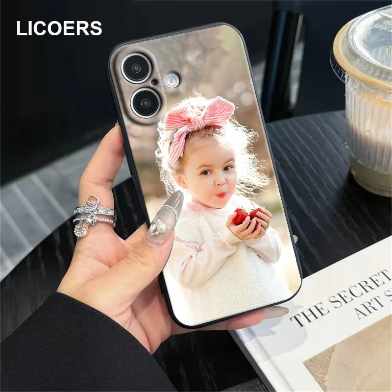 Benutzer definierte Fall für iPhone 16 Pro Max 16 Pro 16 plus Abdeckung DIY Personal iz Foto Bild Name Logo Brief druck weiche stoß feste Schale