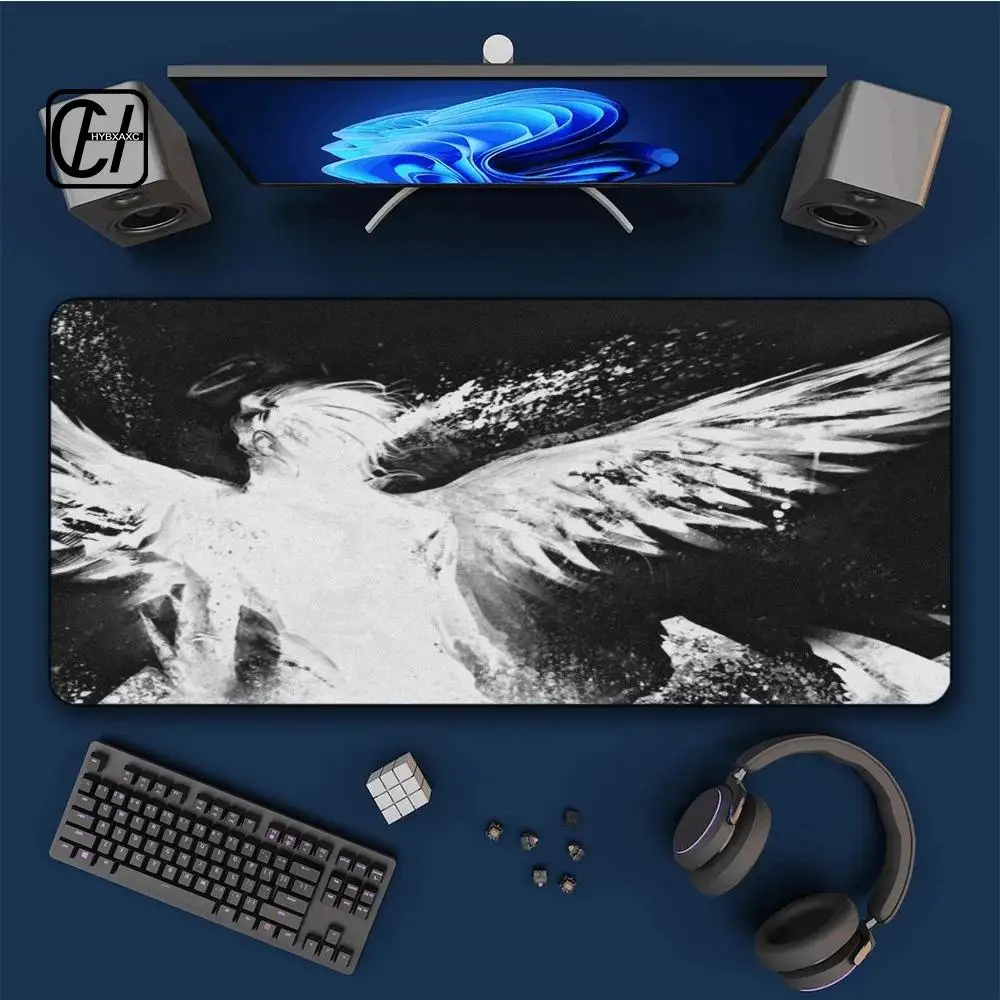 

Angel's Wings Mouse Pad Cute HD Mousepad Pad Extended Gaming Keyboard LargeMousepad 90x40cm XXL Gamer Mousepad