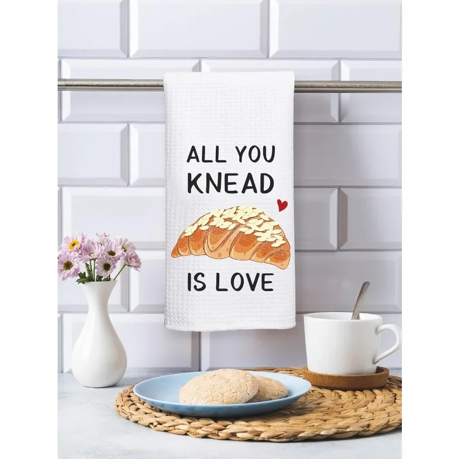 مناشف المطبخ المضحكة كل ما تعجن الحب كيس الدقيق منشفة المطبخ الحلو هووسورمينغ هدية أفضل منشفة طبق هدايا للخبازين بعيدا
