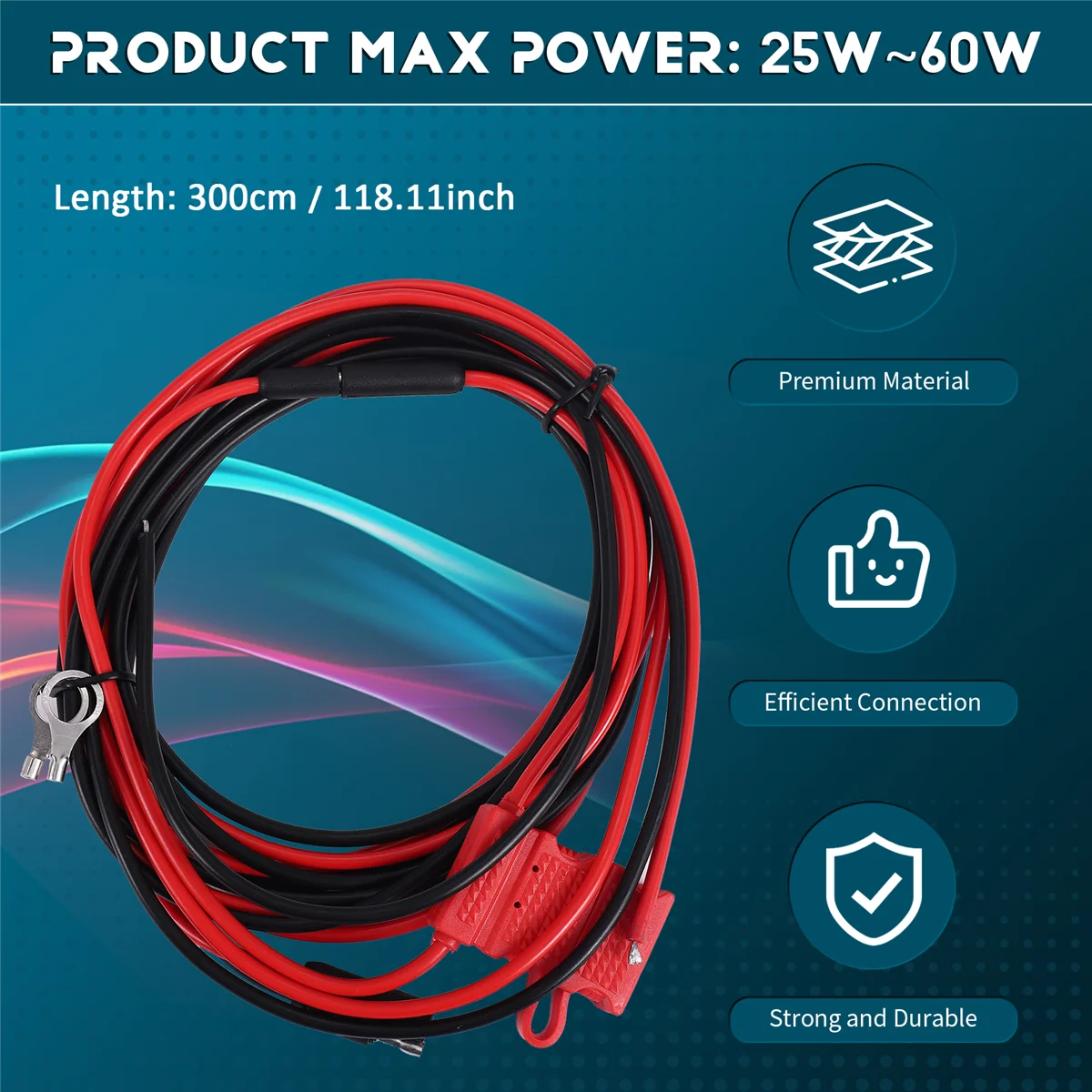 สายไฟ DC สําหรับ GM300/338/380/3188CDM1250/750 เมตร