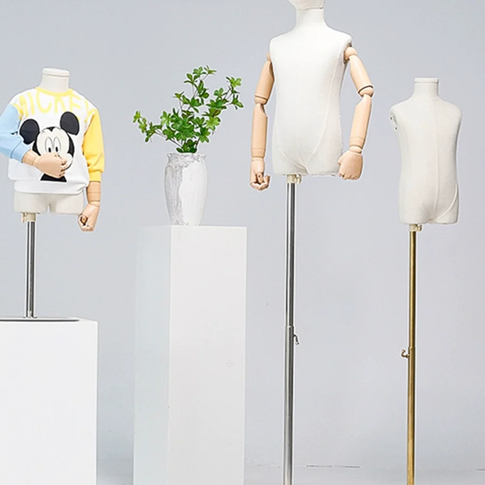 Men's Torso Half Length Mannequin Fashion Brand Display Stand Full Body Dummy for Suit Dress Clothing Store