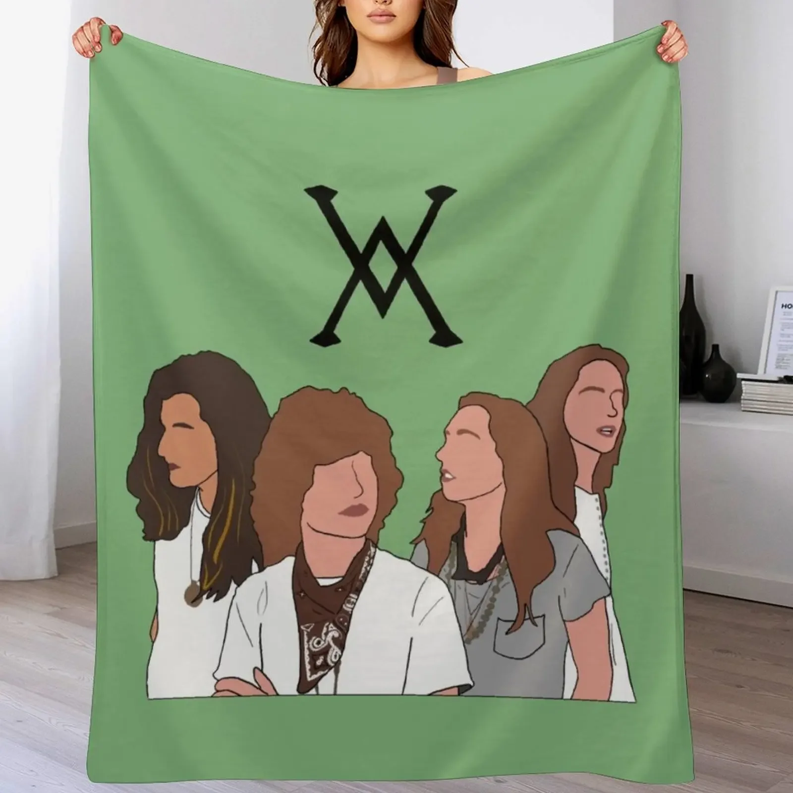 

Greta Van Fleet Throw Blanket Polar Furrys Personalized Gift Softest Blankets