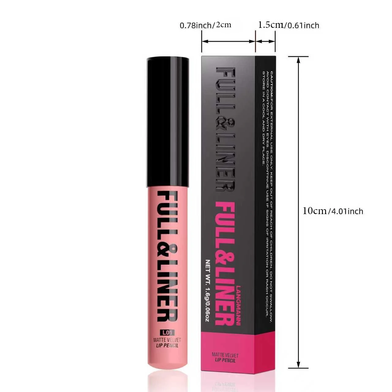 Matte Lip Liner, Lipstick, Wooden Pen Can Be Cut, Lip Liner Lasts for A Long Time,Does Not Stick To The Cup,Does Not Fade