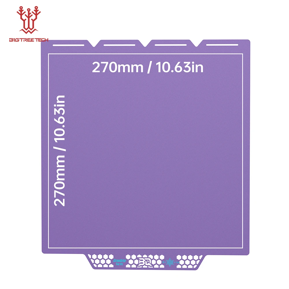 BIGTREETCH Panda Bouwplaat voor Snapmaker U1 3D-printer Dubbelzijdig afdrukken 270x270mm Staalplaat Heatbed
