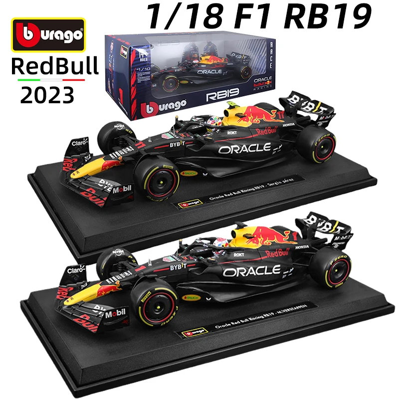 

Bburago 1:18 Red Bull RB19 F1 Car Model 2023 Formula Racing Large Size Special Edition #1 Max Verstappen Alloy Diecast Toy