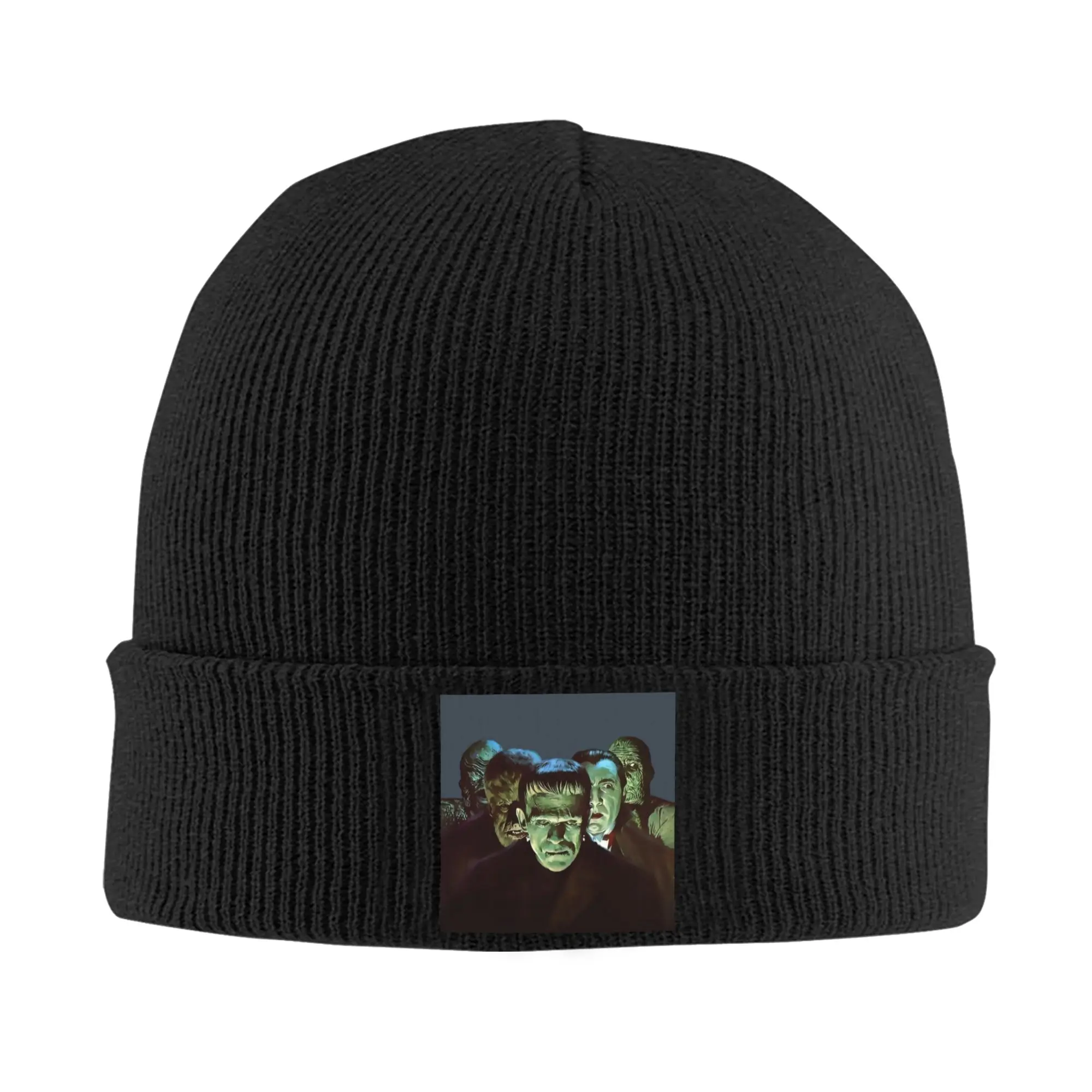 Gang of Monsters Skullies Beanies Caps Winter Warm Men Women Knitted Hat Adult Frankenstein Halloween Horror Movie Bonnet Hat
