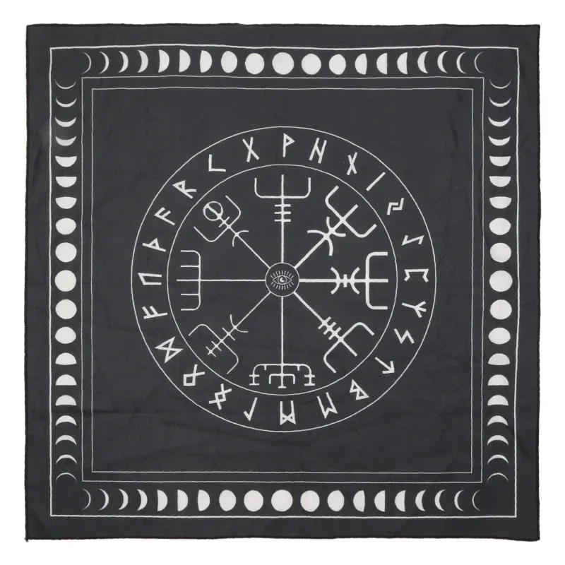 50/60/75cm Square Shape Pendulum Divination Altar Tablecloth Board Game Card Pad Runes Table Cloth Metaphysical Board Game Mat