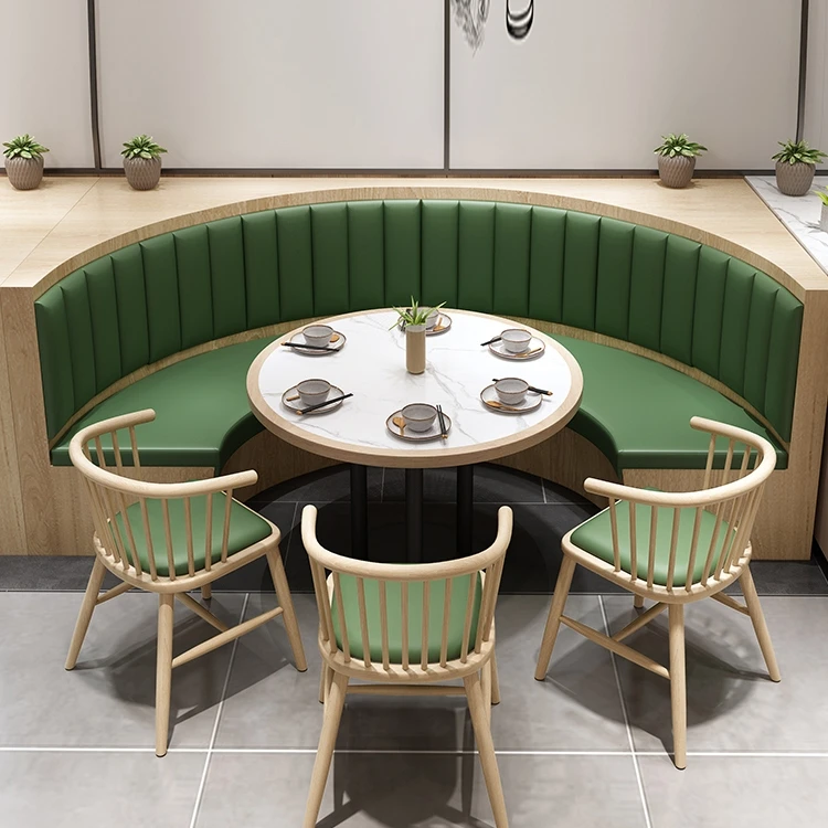 UP TOP High Quality Custom Cafeteria Furniture High Back Dining Set Restaurant Leather Sofa Booth Cafe Outdoor Hotel Iron Metal
