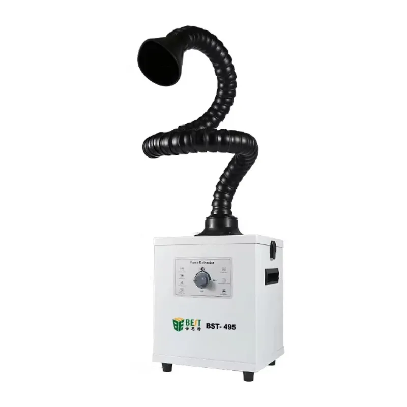 Extractor de humos de humo de soldadura, instrumento purificador Industrial de escape de filtro de BST-495 para máquina de separación láser