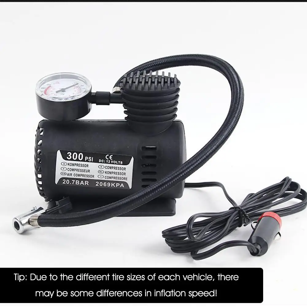 High Quality 12V Auto Electric Air Pump Air Compressor Tire Mini Car Tire Inflator Auto Repair Accessories For Inflator K0U1