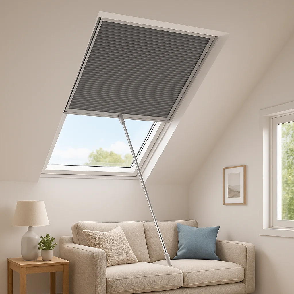 Skylight Honeycomb Blinds - Cellular Design for Skylight Roof Windows, Half Blackout Waterproof Home Decor