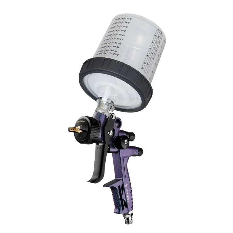 K6000 Automotive Topcoat Spray Gun Gravity-Type Low-Pressure High-Atomization Manual Sheet Metal Furniture Paint Spraying Tool