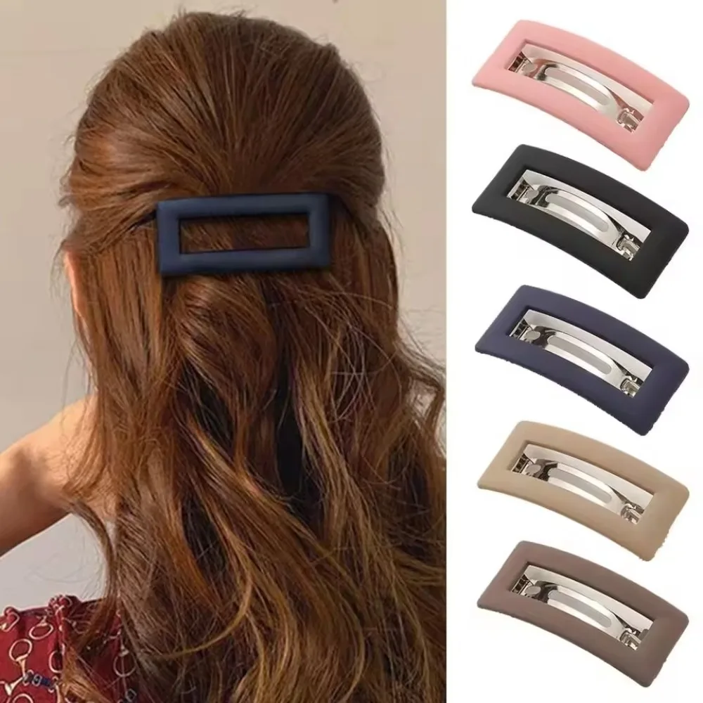 Koreanische matte Haarspange, elegante Haarklammern, Pferdeschwanzhalter, Haarspangen für Damen und Mädchen, modische Haaraccessoires