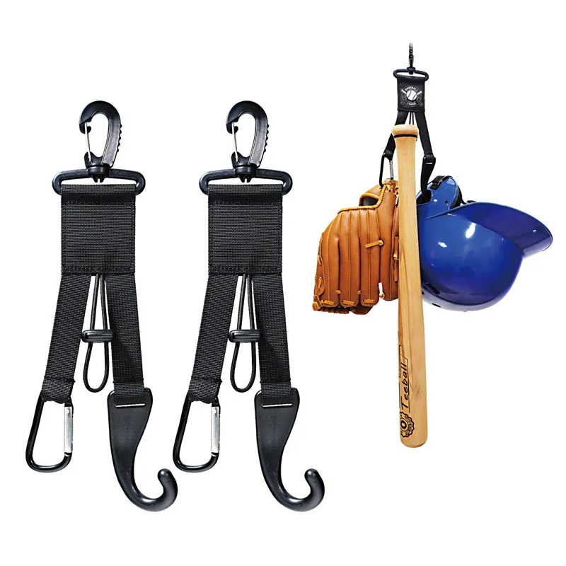 

1Pc Sports Gear Hanger Hold Bats, Hats and Gloves Multipurpose Compact Fits in Any Bags Water Bottle Holder Dugout Organizer