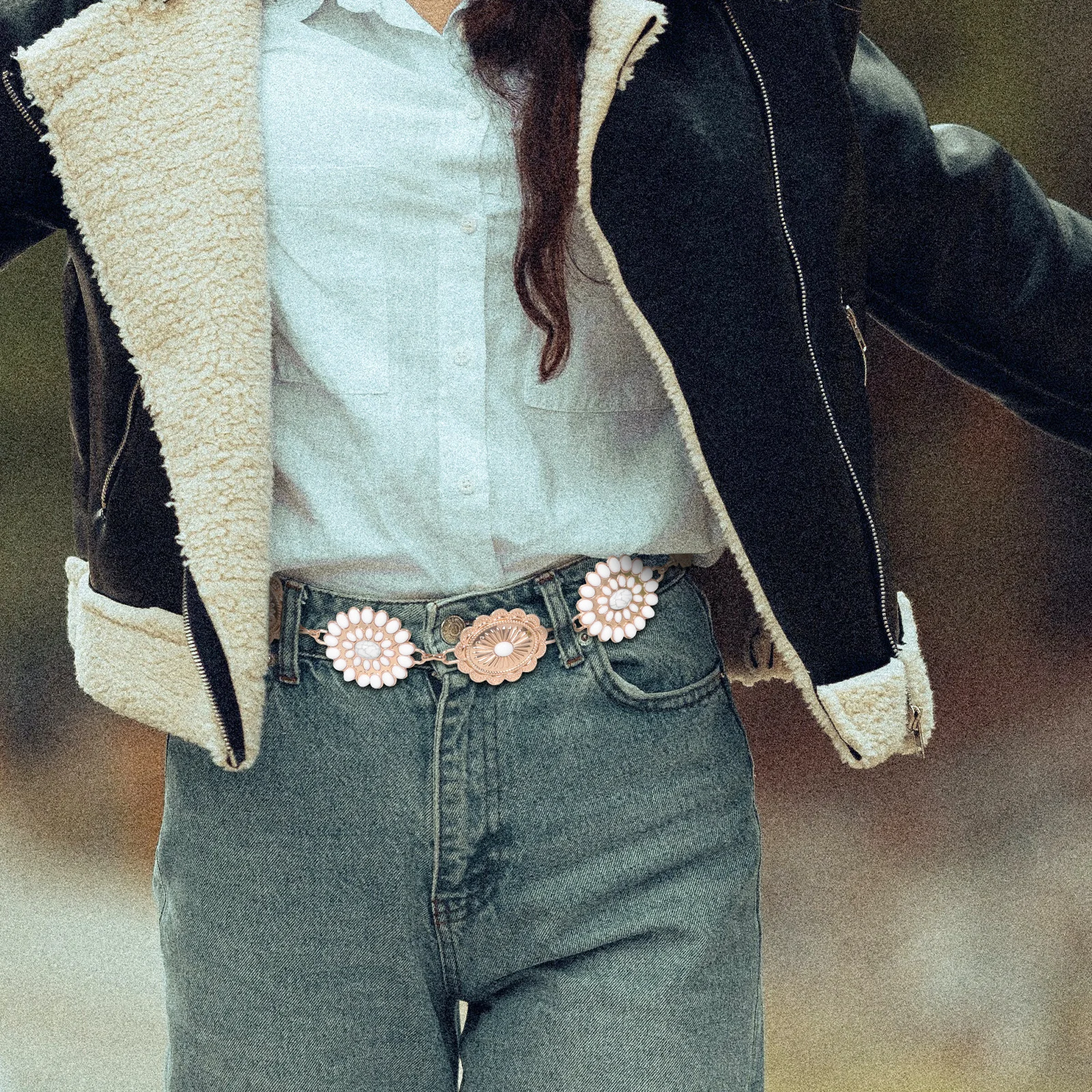 

Durable Zinc Alloy Waist Chain Elegant Adjustable Metal Belt for Women Fashion Versatile Use for Parties Weddings Stage