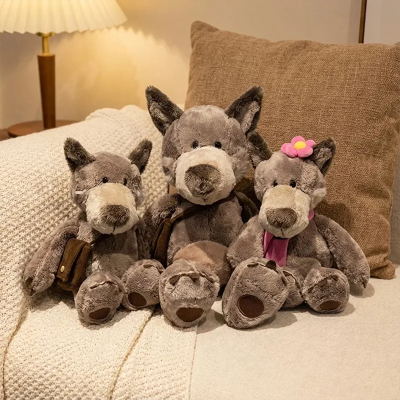Funny Big Bad Wolf Animalsar Plush Toy Children's Christmas Gift Relieve Stress Comfortable Children's Birthday Gift Companion