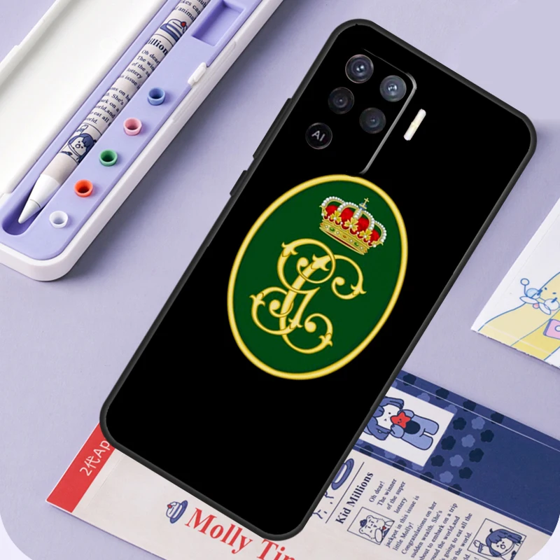 Spanish guard civil Emblem For OPPO A93 A83 A91 A52 A72 A54 A74 A94 A5S A5 A9 A31 A53 A15 A16 Phone Case Back Cover