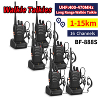 6PCS Baofeng BF-888S Walperforated Talkie Uhf Twee Manier Radio Baofeng 888S Uhf 400-470Mhz 16CH proximité agbare transcsec Met
