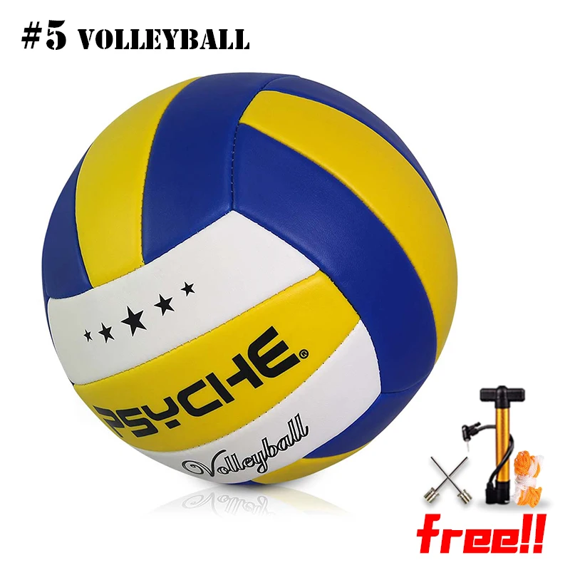 

Псайш No 5 волейбол из ПВХ, студенческий взрослый и молодежный тренировочный мяч для соревнований на открытом воздухе, профессиональная игра, волейбол