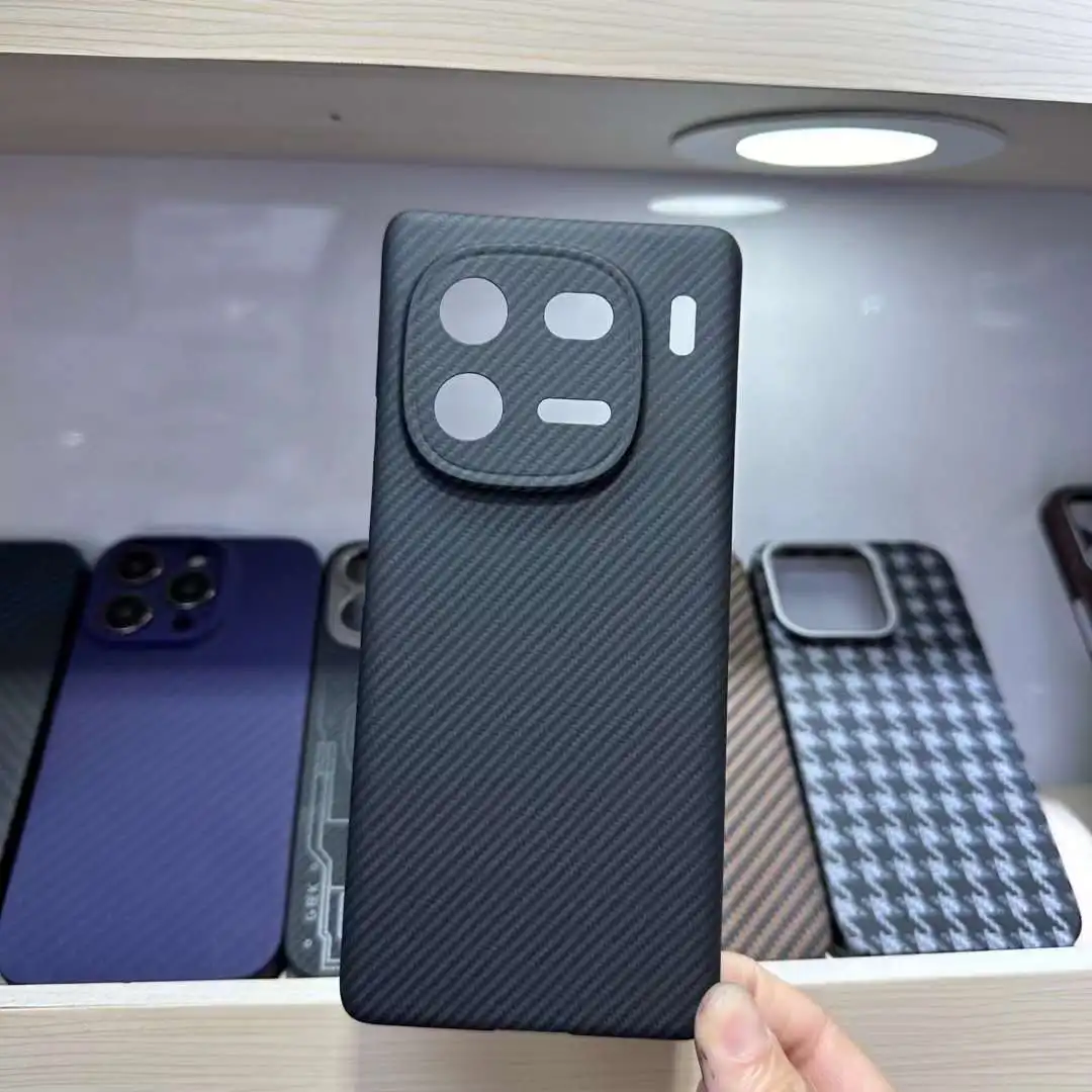 Funda de teléfono de fibra de carbono Real ACC para Vivo Iqoo 12 Pro, cubierta de fibra de aramida ultrafina, carcasa de teléfono Iqoo 12