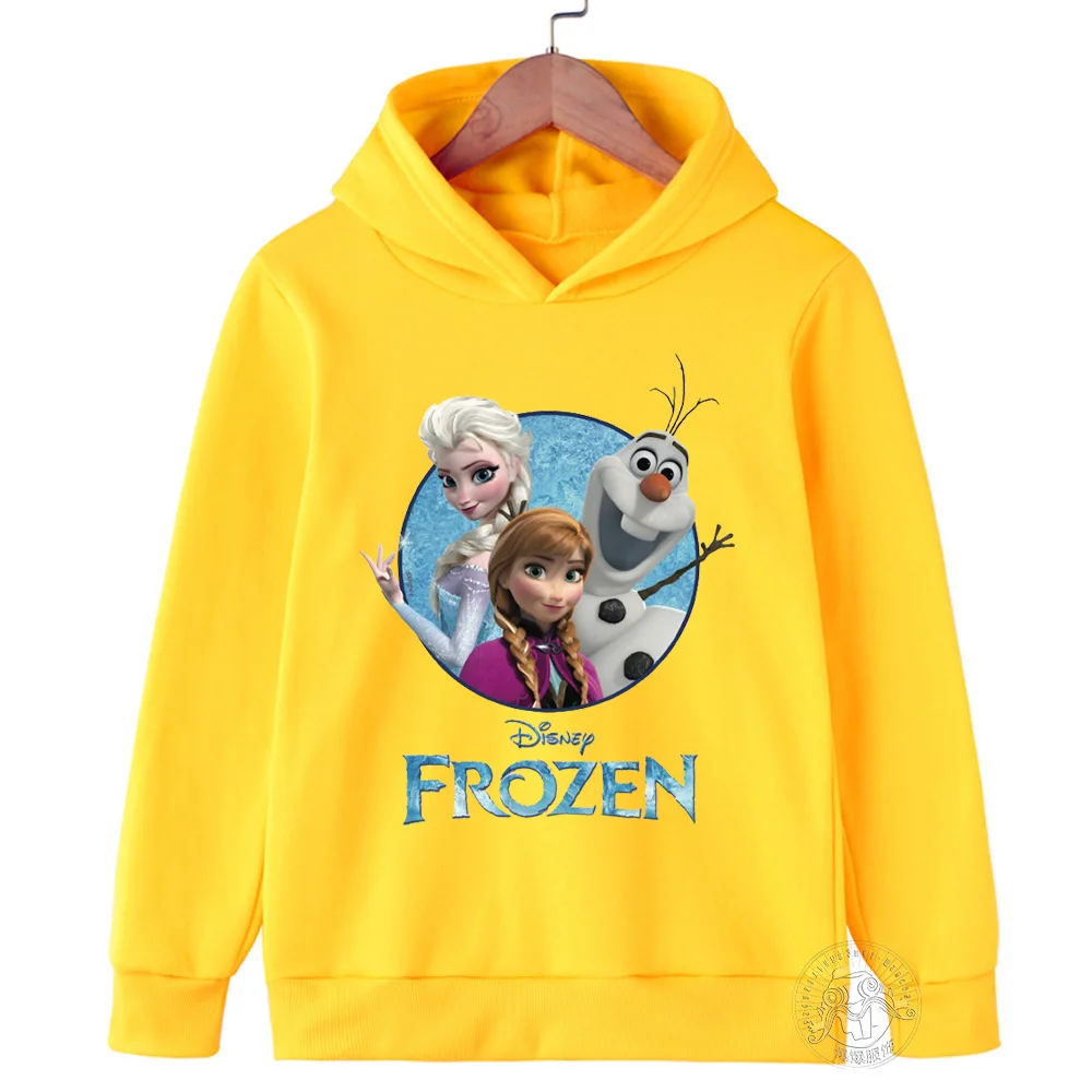 Frozen Elsa Hoodie Kids cartoon Clothes Hoodie Suitable Baby Girl kid Long Sleeve Sweatshirt Antumn Manga Pullover Sweater tops