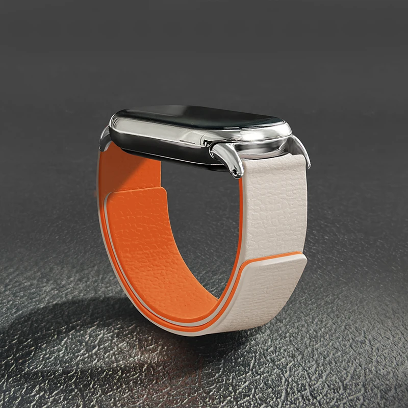 Pulseira magnética pulseira de laço de silicone para xiaomi mi banda 10 9 8 pulseira substituível correa para xiaomi banda 10 pulseira esportiva