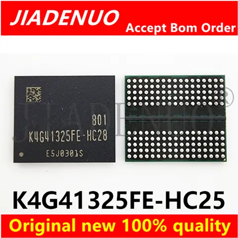 (1pcs)100% original New K4G41325FE-HC25 K4G41325FE-HC28 BGA DDR5 Direct heating 90*90 80*80 stencil Chipset