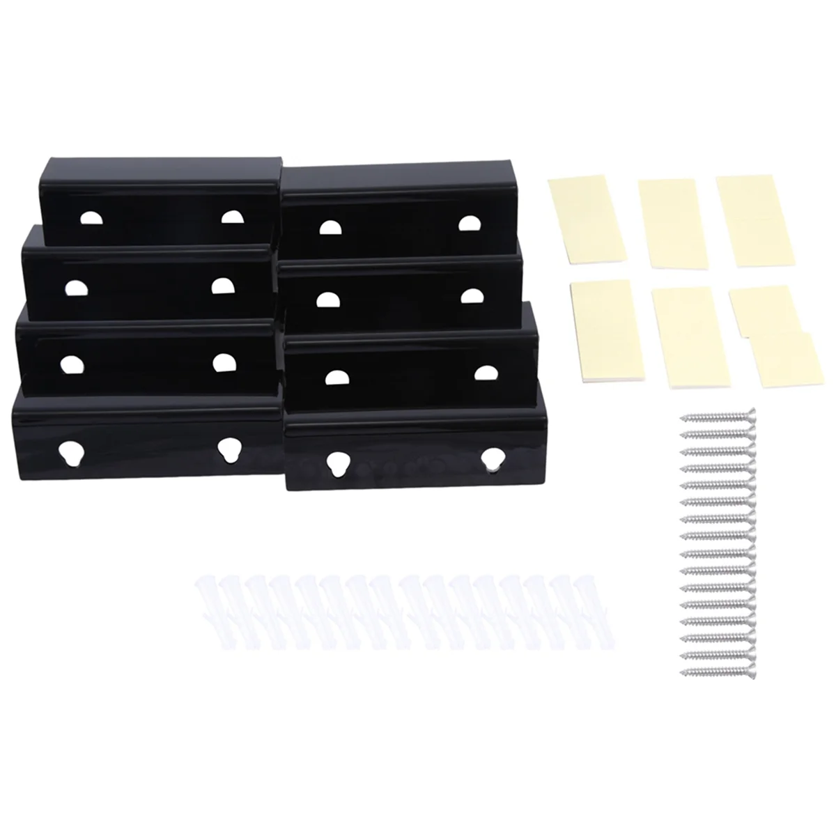 

A88M Black Vinyl Record Shelf Wall Mount 8 Pack,Vinyl Holder Wall,Acrylic Album Record Holder Display