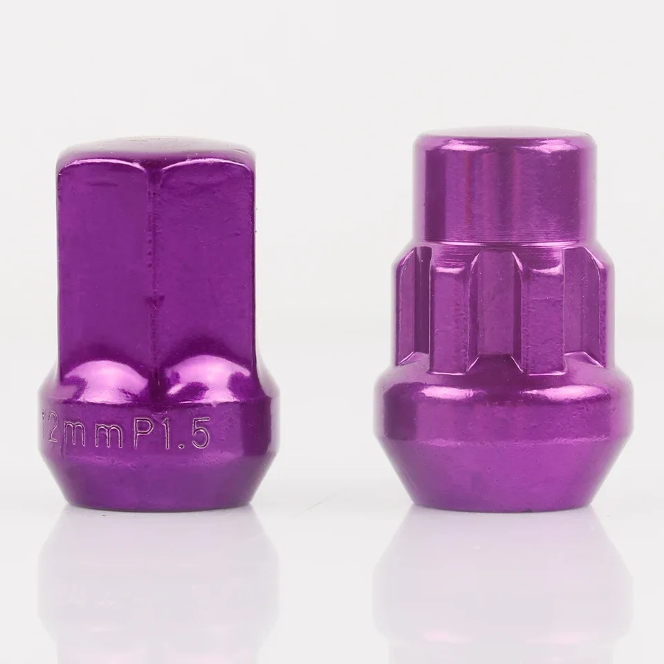 16-Piece Racing Lightweight Aluminum Lug Nuts – 12x1.25 – Pink Anodized – Fits Nissan Subaru