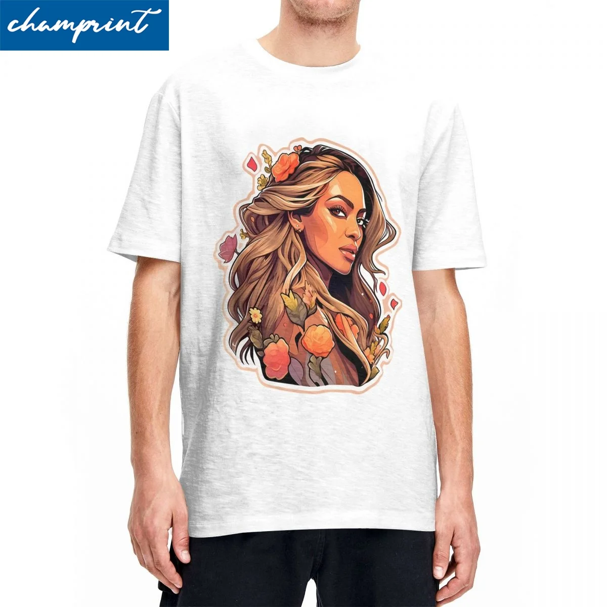 Men Women Beyonce Graffiti Queen Of Pop Art T Shirts Cotton Clothing Fashion Short Sleeve Crewneck Tee Shirt Printed T-Shirts