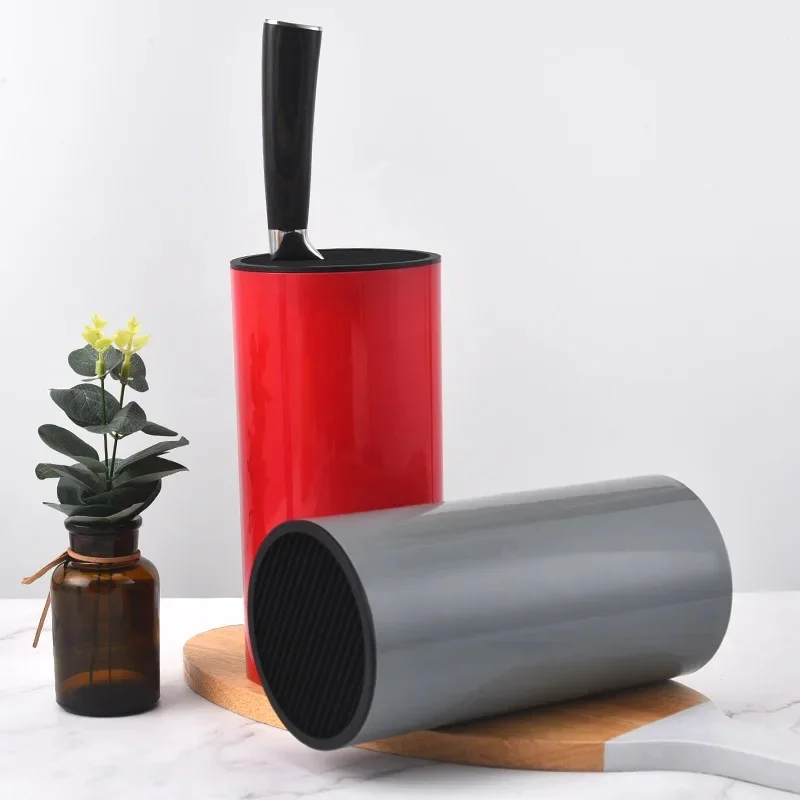 Creative Universal Plastic Knife Block Safe Kitchen Countertop Storage Organizer Knife Holder Rack