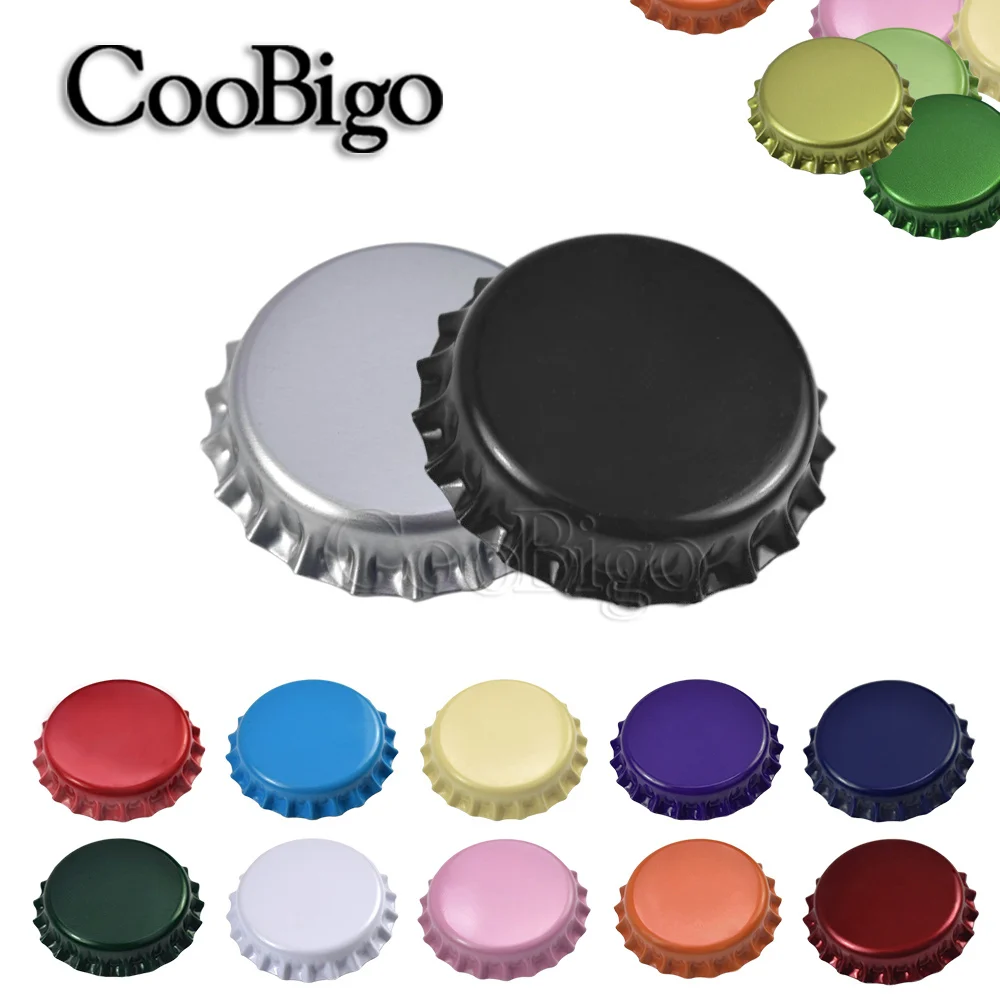 10pcs Beer Bottle Cap Seal Wine Capper Capsule Lid Plate Cover Crown for Home DIY Brew Kit Bar Brewing Equipment Accessory 32mm