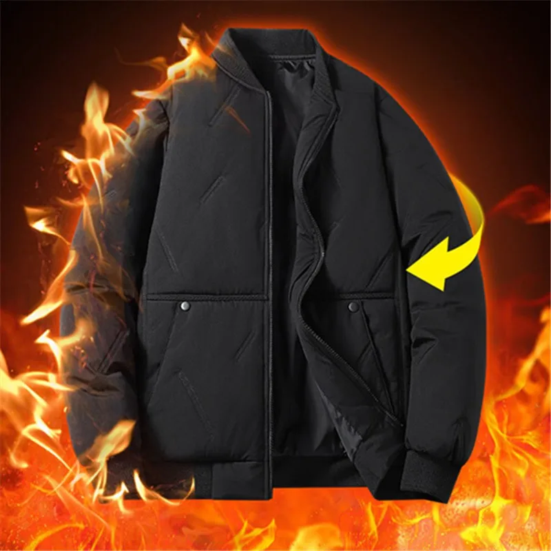 2024 Men's Golf Wear Winter Warm Golf Down Cotton Golf Jacket Men's Golf Clothing Fashion High Quality New Coat Windbreaker 골프웨어