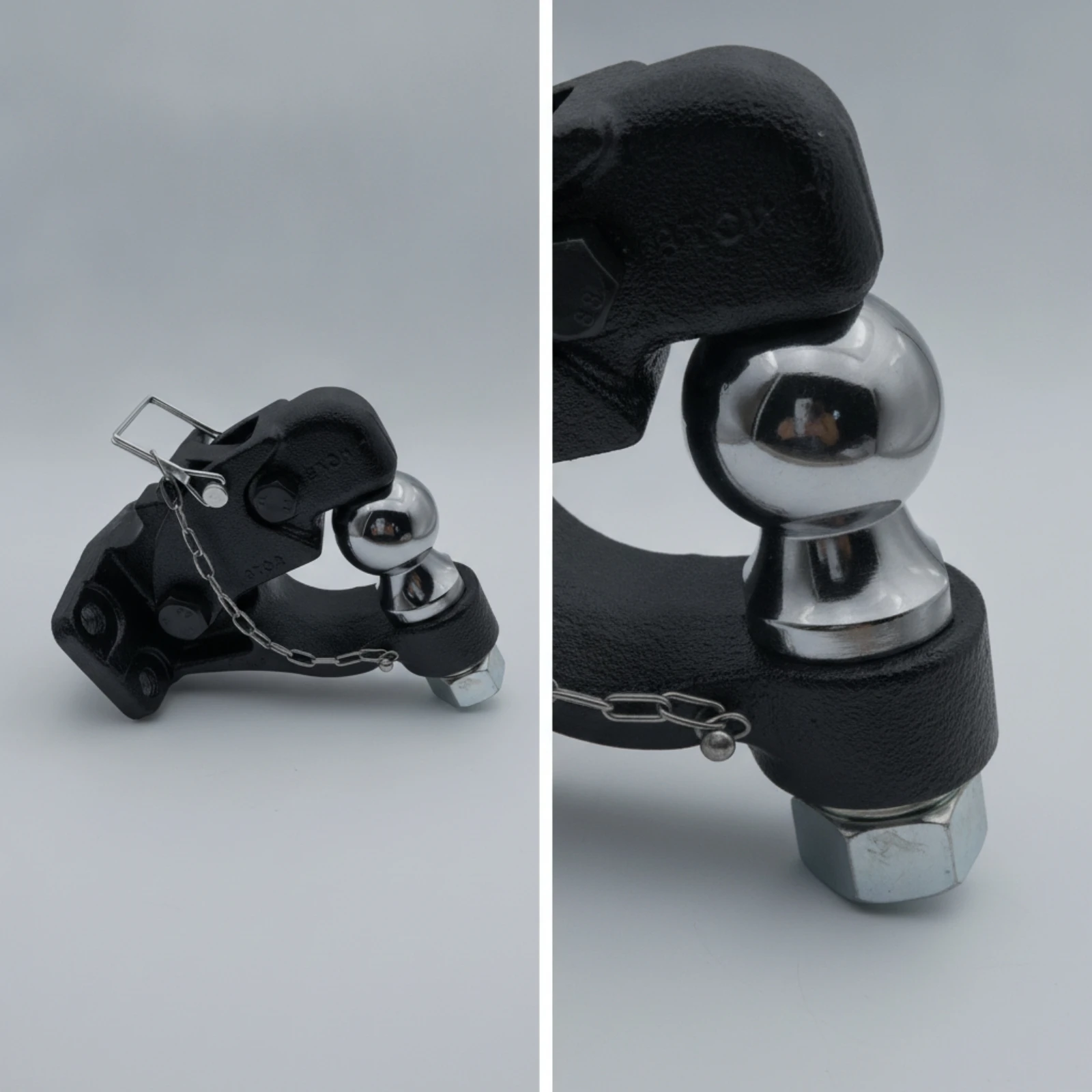 Ball Hitch Compact Hitch with Tow Ball Hardware Sturdy for Truck Owners, Caravan Towing