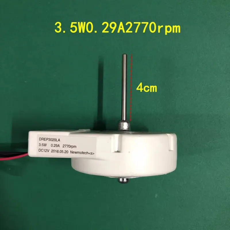 Nuevo para motor de ventilador de refrigeración de refrigerador DREP3020LA 3,5 W 0.29A 2770rpm DC12V