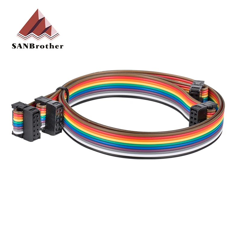 3d Pirnter Screen LCD Extension Cable 10 Pins，Flexible Flat Ribbon Jumper Display Cable for Ender-3/CR-10 Series