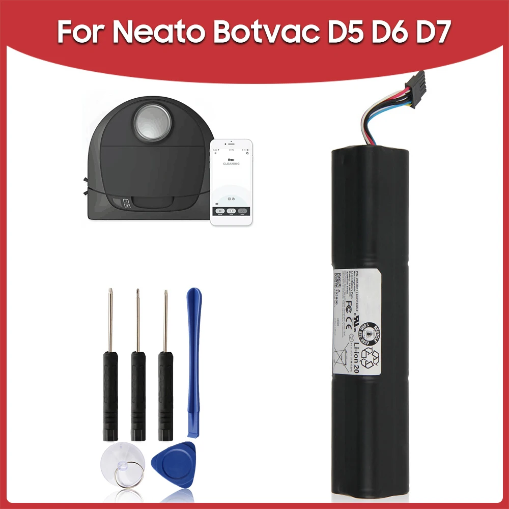 Replacement Battery 4200mAh For Neato Botvac D3 D4 D5 D6 D7 205-0011 Sweeping Robot Rechargerable Battery 4200mAh