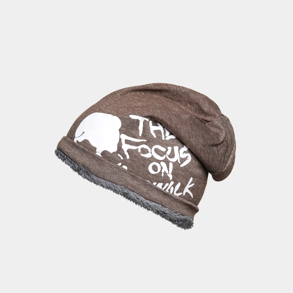 NUZADA Knitted Bonnet Caps Man Winter Skullies Beanie Hat Keep Warm Female Casual Fashion Solid Unisex Internal Plush Cold Hat