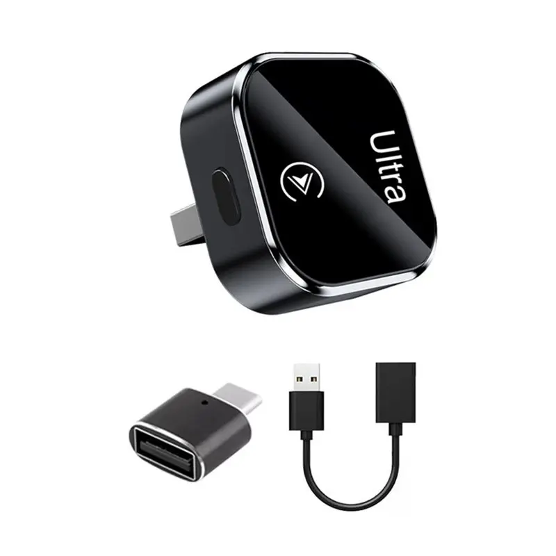

【ПОДАРОК】Беспроводной адаптер для Carplay Smart Box 2 в 1 для Android Auto, USB-адаптер, преобразующий проводной сигнал в беспроводной, Plug and Play